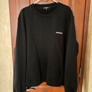 100% Authentic Guarantee Madhappy Men's Black Heavy Crewneck Sweatshirt Size L